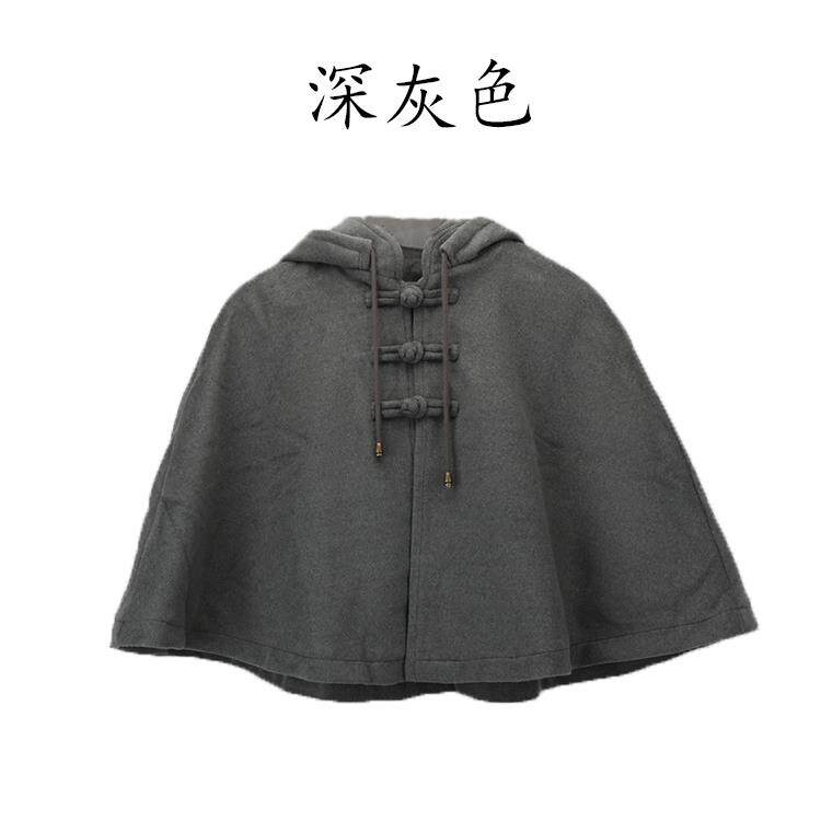 僧服僧人打坐小披风男冬季禅修观音斗篷加厚加绒出家和尚女短披肩