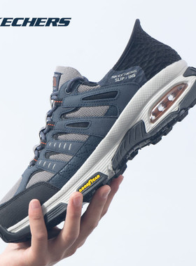 斯凯奇（SKECHERS）男鞋 冬季男士绑带城市户外鞋SKECH-AIR可视化