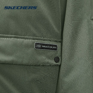 Skechers斯凯奇男短款 运动服保暖立领服L424M059 羽绒服2025新款