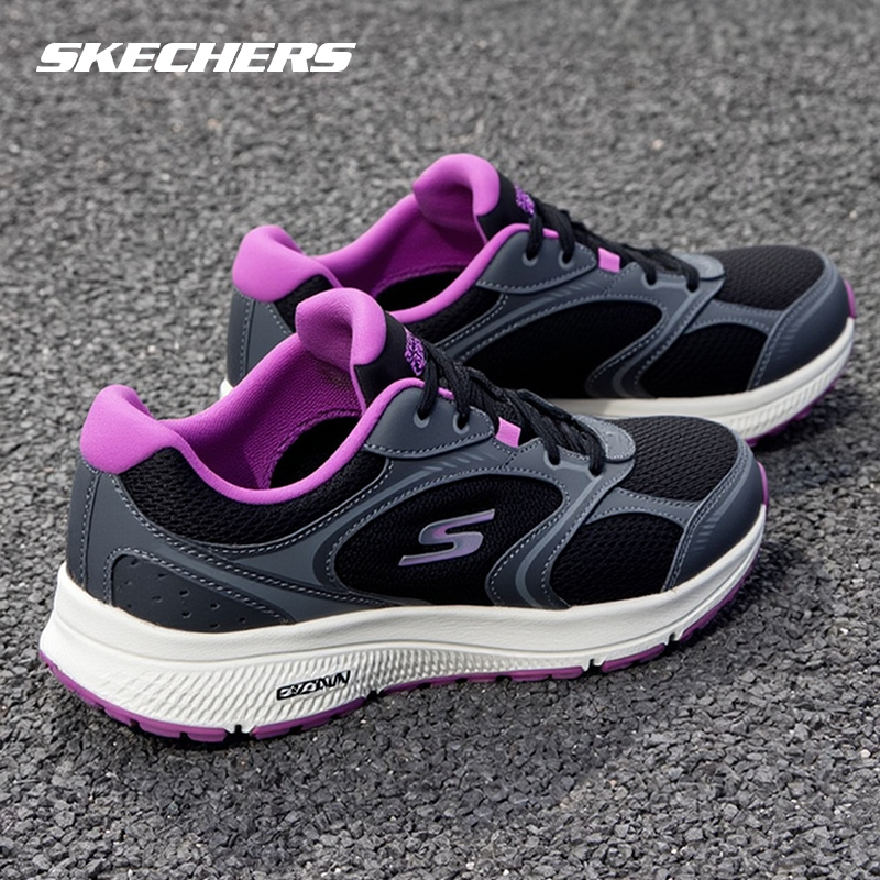 斯凯奇冬季新款黑色运动鞋跑步鞋