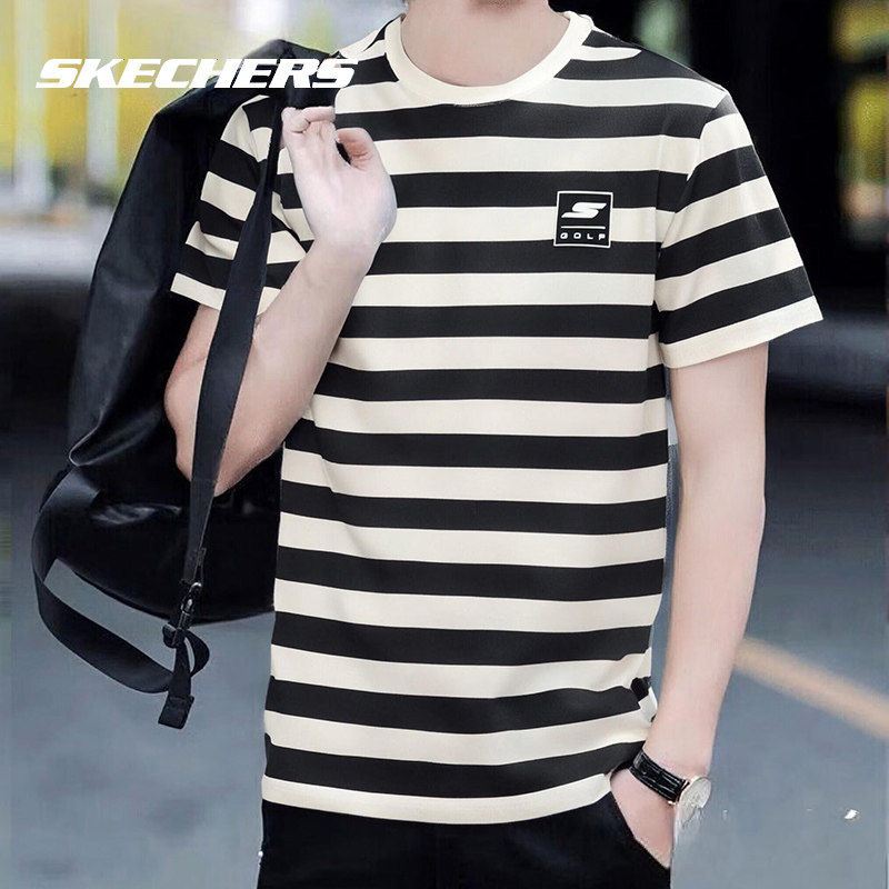 斯凯奇短袖新款2026春季男女同款休闲运动短袖T恤时尚百搭半袖衫,运动服/休闲服装,运动T恤,淘宝优惠券,粉丝福利购,淘宝优惠卷