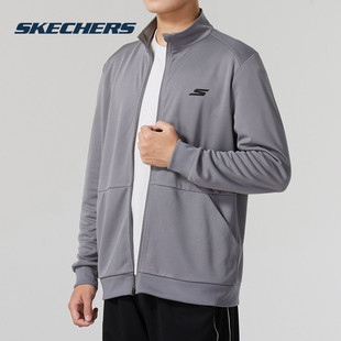 P224M1 户外健身夹克跑步休闲运动服外套开衫 斯凯奇男士 上衣新款