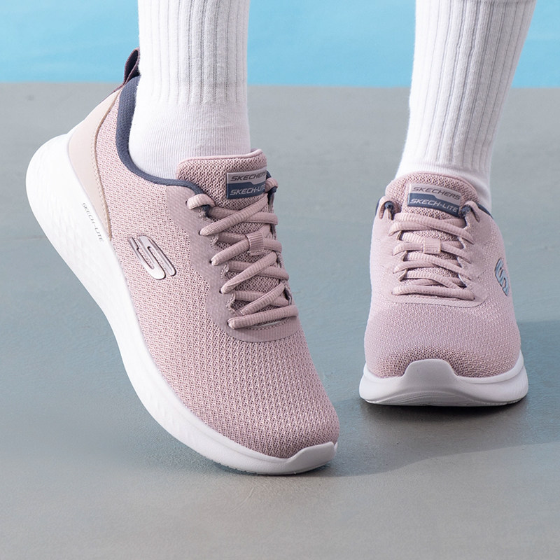 斯凯奇夏季新款粉色健步鞋女透气轻便运动鞋休闲鞋老爹鞋,运动鞋new,运动休闲鞋,淘宝优惠券,粉丝福利购,淘宝优惠卷