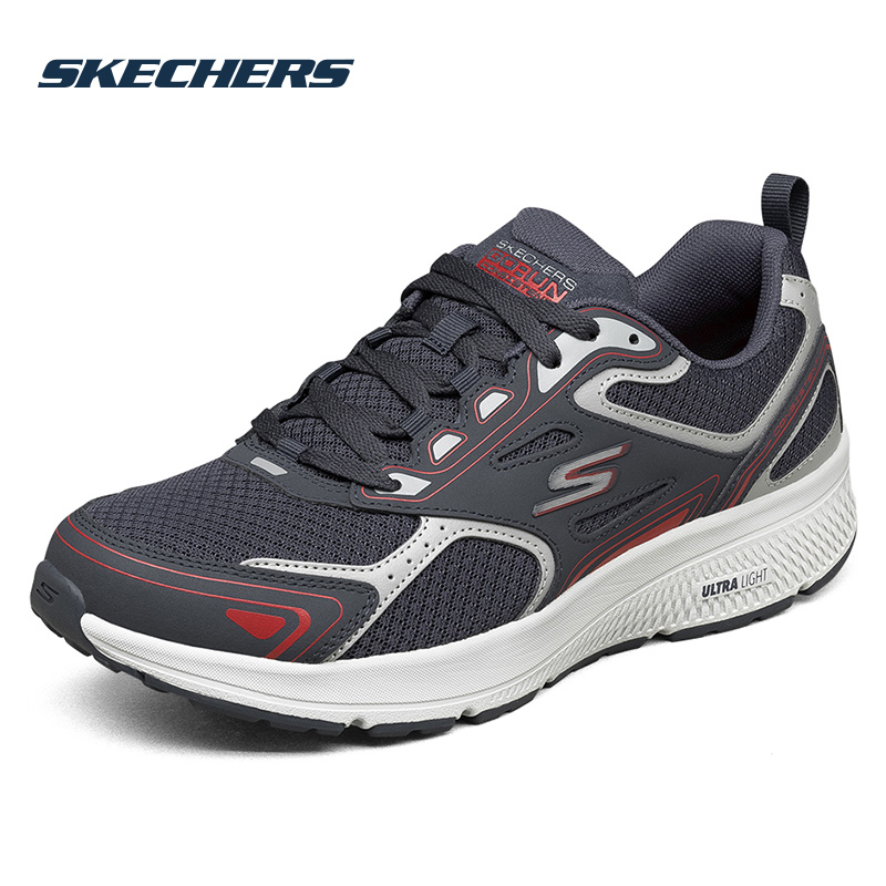 斯凯奇男鞋夏季网面透气跑步鞋子