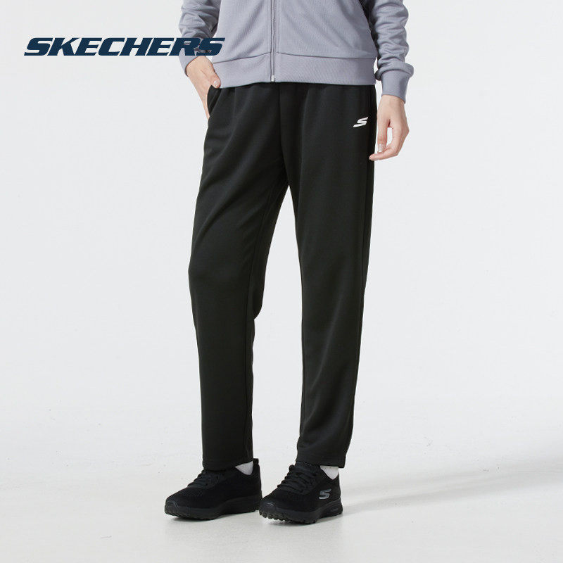 斯凯奇（Skechers）长裤女款春夏2026新款黑色运动裤简约百搭女士