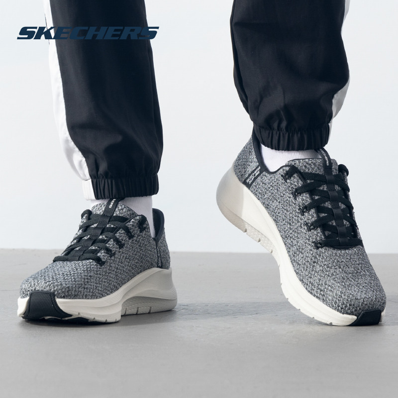 斯凯奇闪穿鞋Slip ins男鞋新款时尚轻便透气运动休闲鞋232462