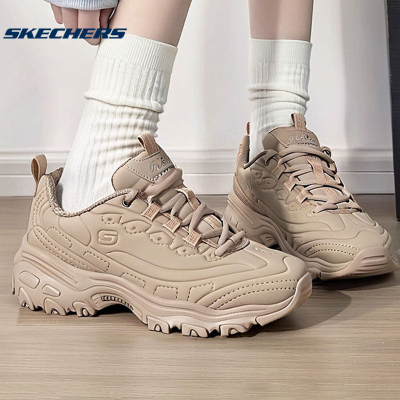 斯凯奇女鞋官方正品皮面休闲鞋春季新款增高运动鞋厚底女款熊猫鞋,运动鞋new,运动休闲鞋,淘宝优惠券,粉丝福利购,淘宝优惠卷