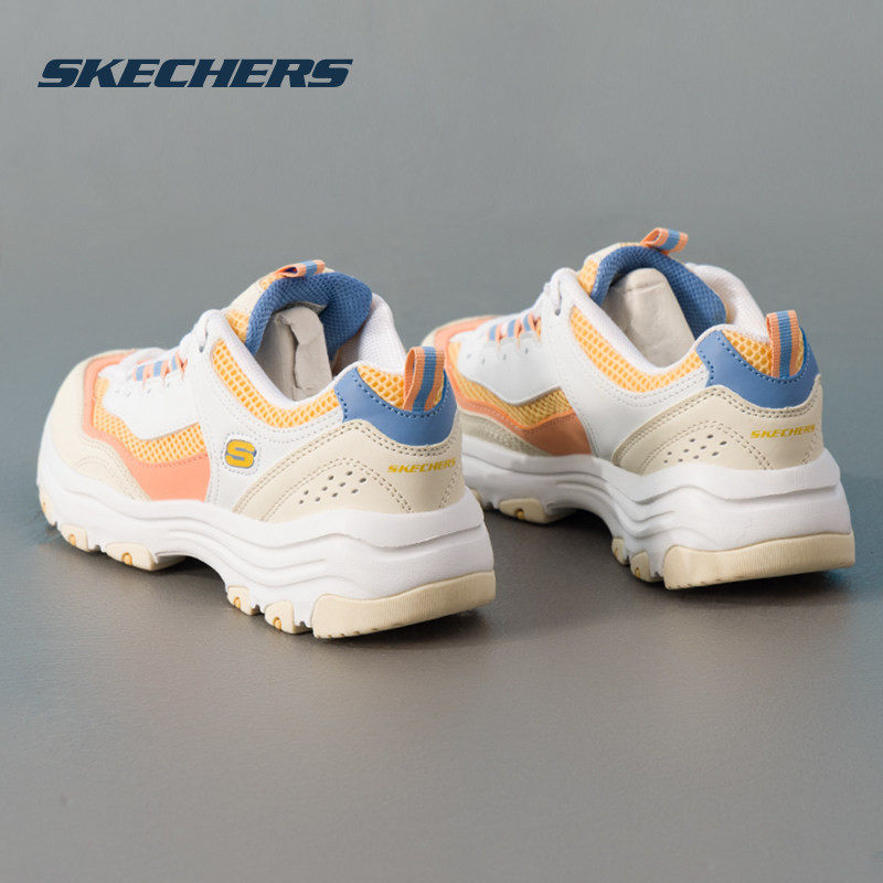 撞色熊猫鞋缓震运动鞋舒适跑步鞋厚底增高女鞋秋冬新款斯凯奇