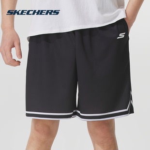Skechers 针织跑步健身训练运动短裤 男装 新款 2025夏季 斯凯奇