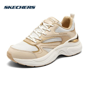 秋季 女鞋 新款 厚底增高老爹鞋 网 斯凯奇 缓震轻便运动鞋 Skechers
