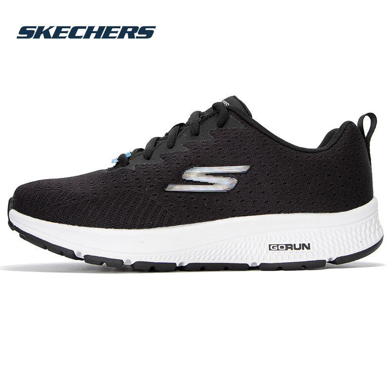 斯凯奇（Skechers）女鞋夏季2025新款黑色缓震软底跑步鞋运动鞋轻