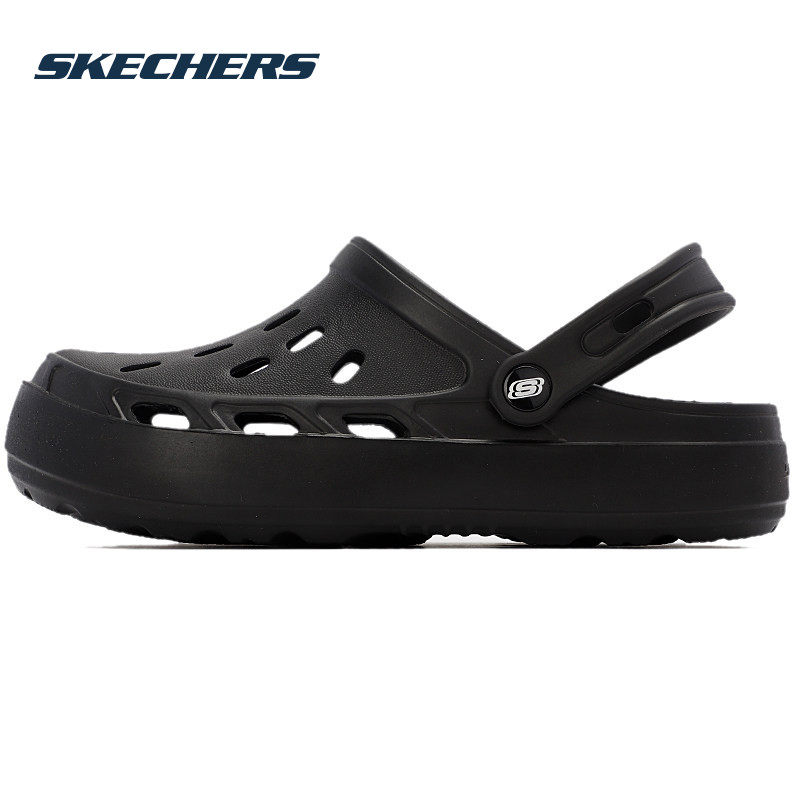 斯凯奇洞洞鞋男夏季镂空透气运动沙滩鞋轻便凉拖鞋