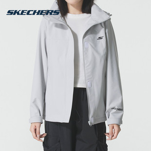 潮流休闲梭织夹克户外运动 外套女春秋2205新款 斯凯奇 skechers