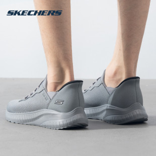 秋季 男鞋 新款 一脚穿健步鞋 轻便 斯凯奇 软底网面闪穿鞋 Skechers