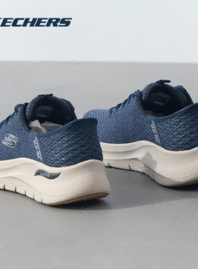 斯凯奇（SKECHERS）男鞋 冬季SLIP-INS轻便舒适漫步鞋AIR-COOLED