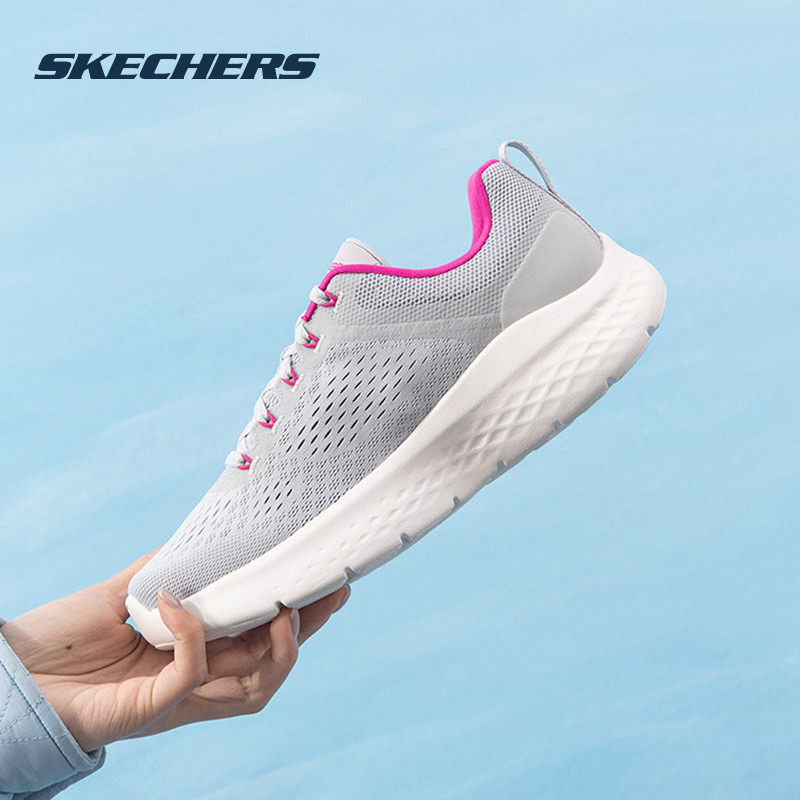 斯凯奇夏季透气网面跑步鞋女款运动休闲鞋薄款轻便跑鞋