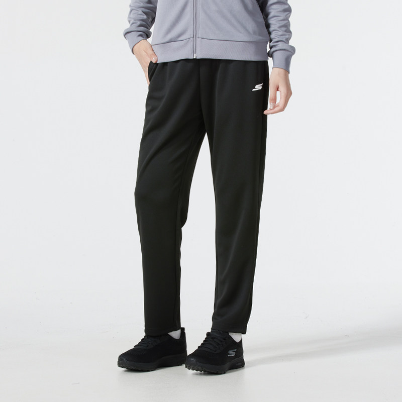 斯凯奇（Skechers）长裤女款春夏2026新款黑色运动裤简约百搭女士