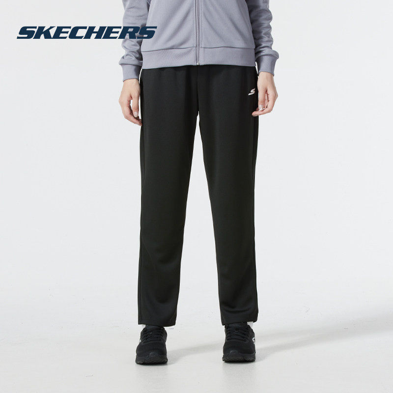 斯凯奇（Skechers）长裤女款春夏2026新款黑色运动裤简约百搭女士