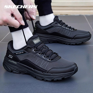 斯凯奇男鞋春季新款跑步鞋男士跑鞋软底休闲鞋子男款透气运动鞋男