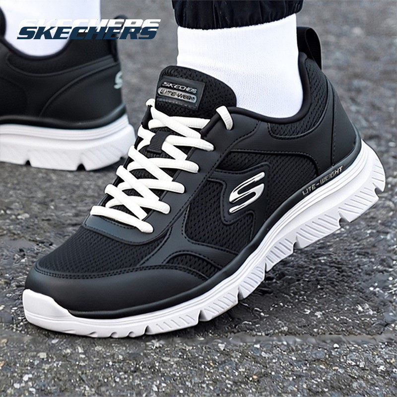 斯凯奇男鞋春季新款运动鞋官方正品休闲鞋黑色网面鞋减震跑步鞋子,运动鞋new,运动休闲鞋,淘宝优惠券,粉丝福利购,淘宝优惠卷