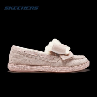 瑪麗珍鞋 Skechers斯凱奇奶貝鞋 春女加絨保暖樂福鞋 豆豆鞋 平底鞋