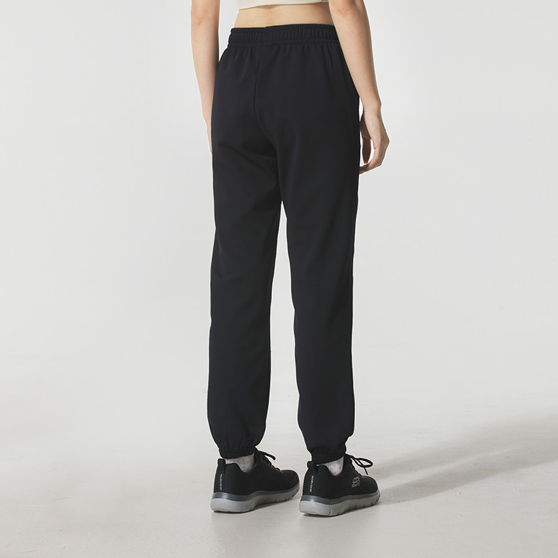 斯凯奇加绒女裤运动裤冬季新款加厚保暖休闲针织长裤女款小脚裤