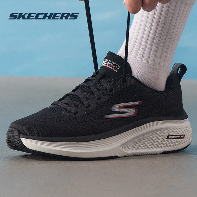 斯凯奇男鞋秋冬新款跑步鞋男士经典跑鞋旗舰店休闲鞋子黑色运动鞋
