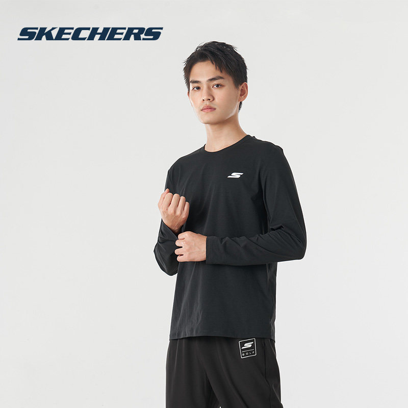 斯凯奇男士运动T恤官方正品居家休闲上衣春季新款男装长袖套头衫,运动服/休闲服装,运动T恤,淘宝优惠券,粉丝福利购,淘宝优惠卷