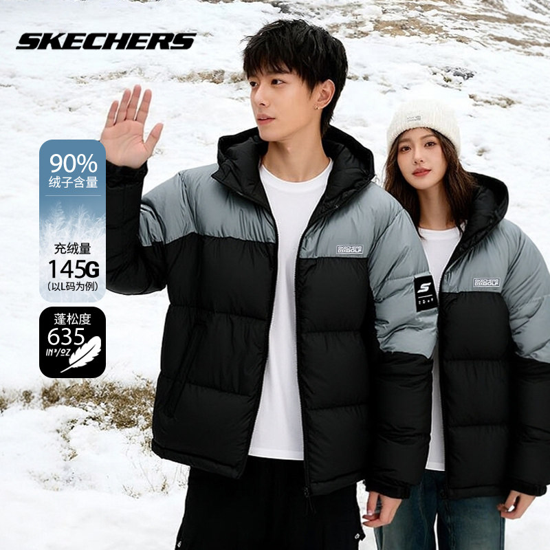 斯凯奇短款羽绒服冬季新款棉服