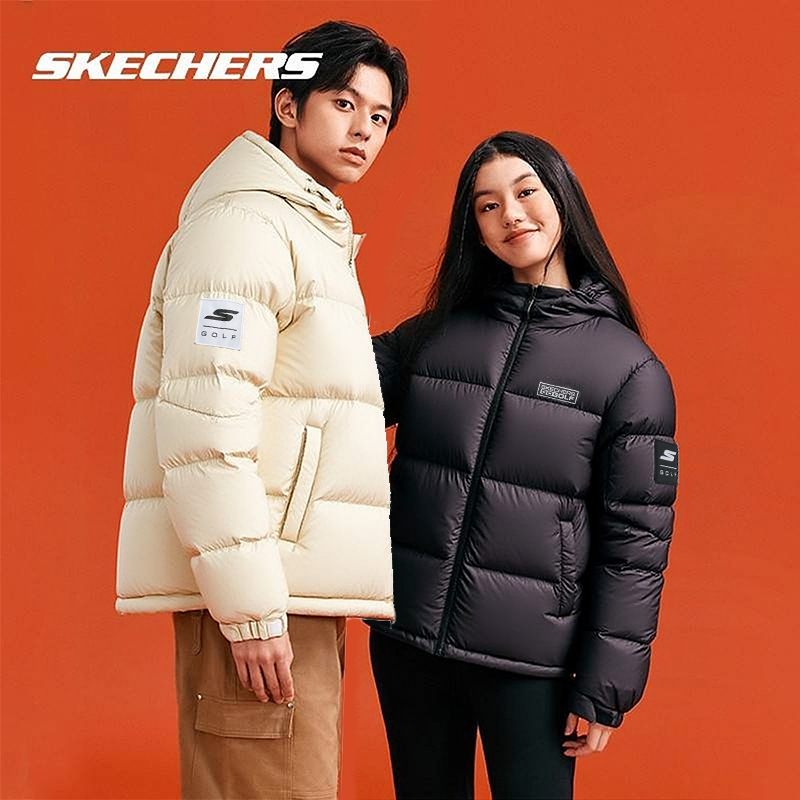 斯凯奇面包羽绒服保暖运动外套