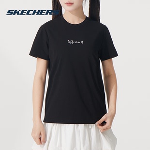 新款 斯凯奇 25夏季 女装 透气亲肤T恤户外运动训练服 Skechers