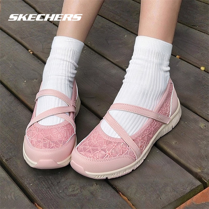 斯凯奇女鞋玛丽珍休闲鞋2026新款轻便透气魔术贴网面运动鞋平底鞋,运动鞋new,运动休闲鞋,淘宝优惠券,粉丝福利购,淘宝优惠卷