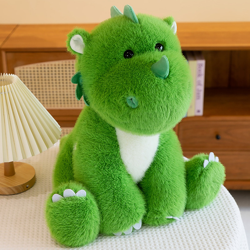 绿色霸王龙抱枕安抚陪睡睡觉抱