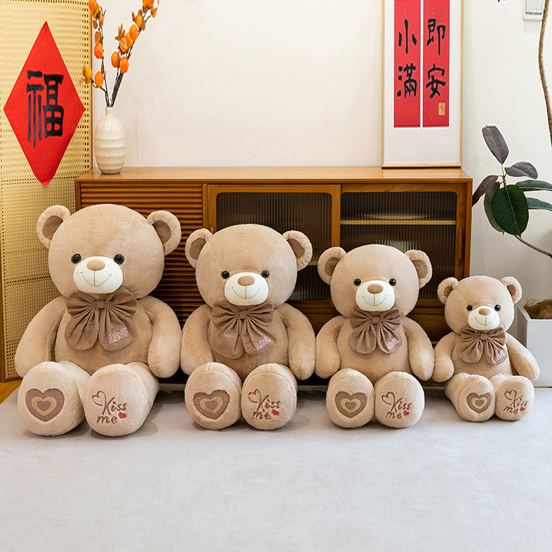 新款领结LOVE熊毛绒玩偶公仔生日礼物大号送男女朋友床上摆件抱枕