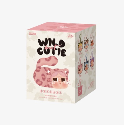 壹号POPMART 泡泡玛特 CRYBABY豹豹猫猫哭娃搪胶毛绒挂件盲盒包挂