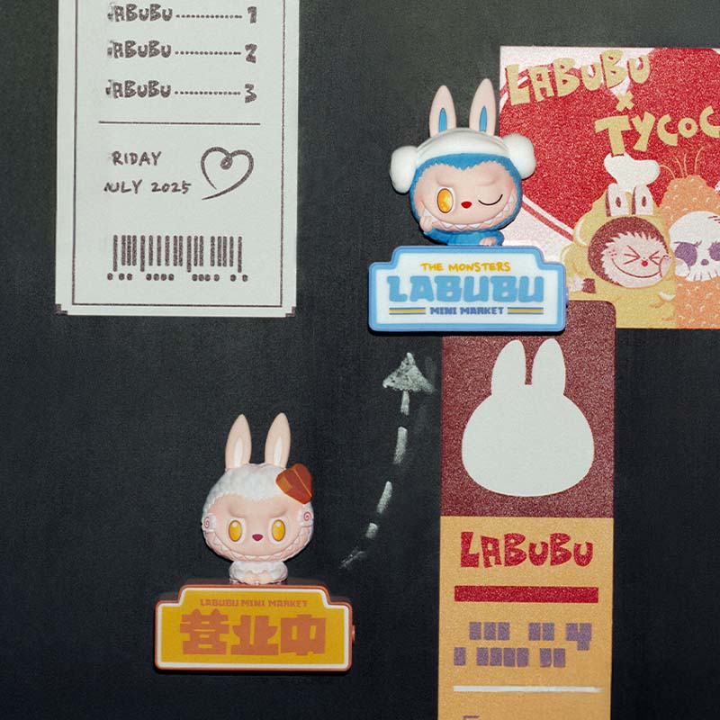 POPMART泡泡玛特THE MONSTERS怪味便利店系列冰箱贴盲盒LABUBU