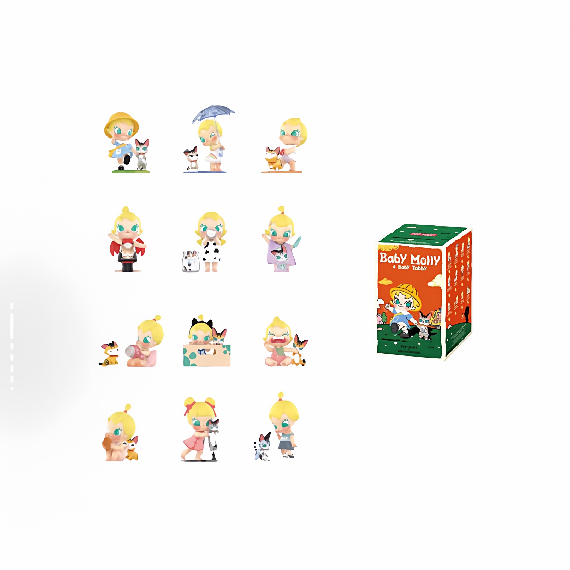 POPMART泡泡玛特Baby Molly喵趣横生系列手办盲盒玩具礼物