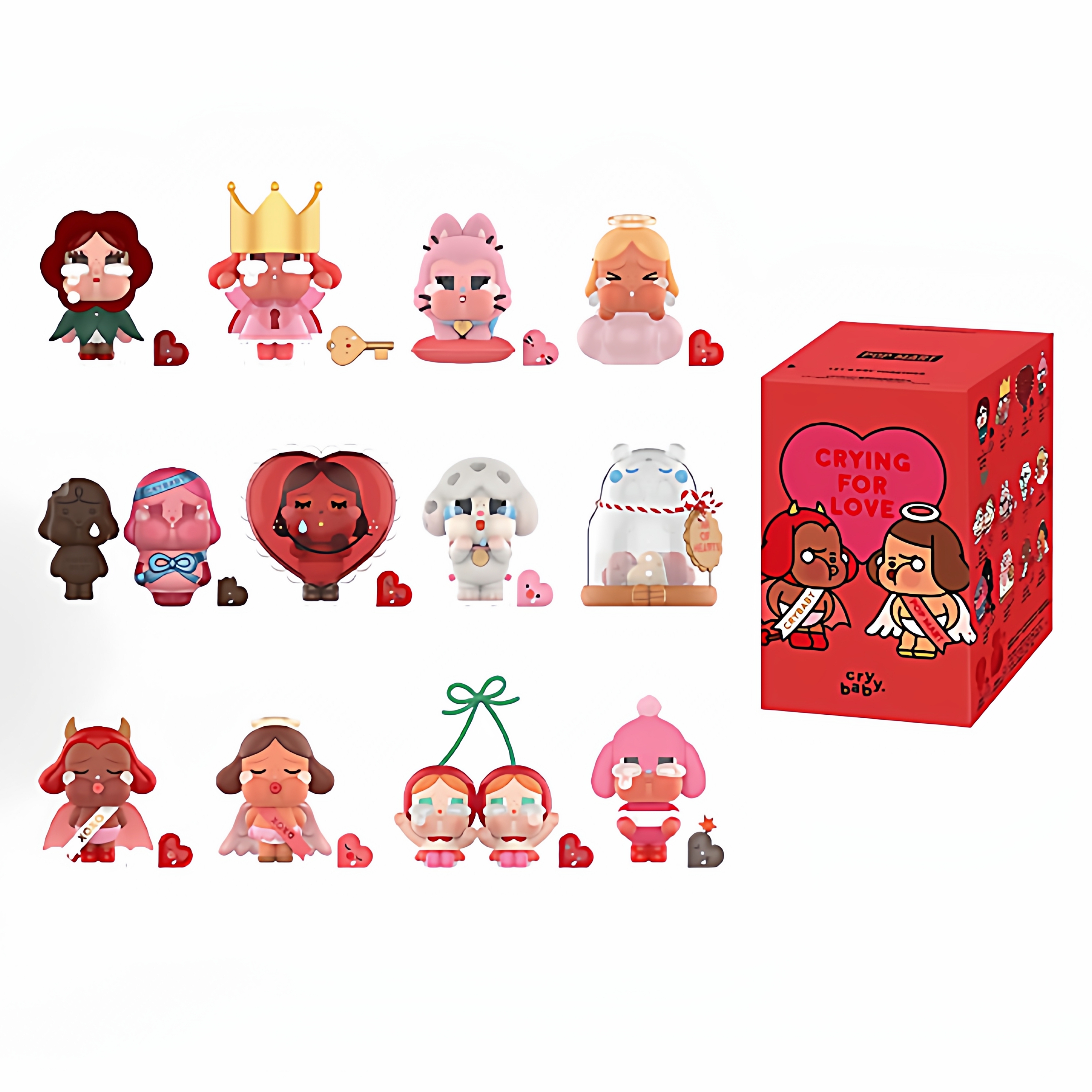 POPMART泡泡玛特哭娃CRYBABY爱神的眼泪系列盲盒手办潮流摆件礼物