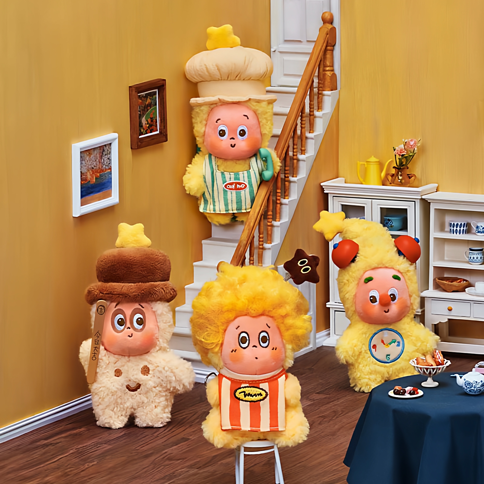 POPMART泡泡玛特123星星人系列毛绒挂件我们都是星人盲盒手办潮玩