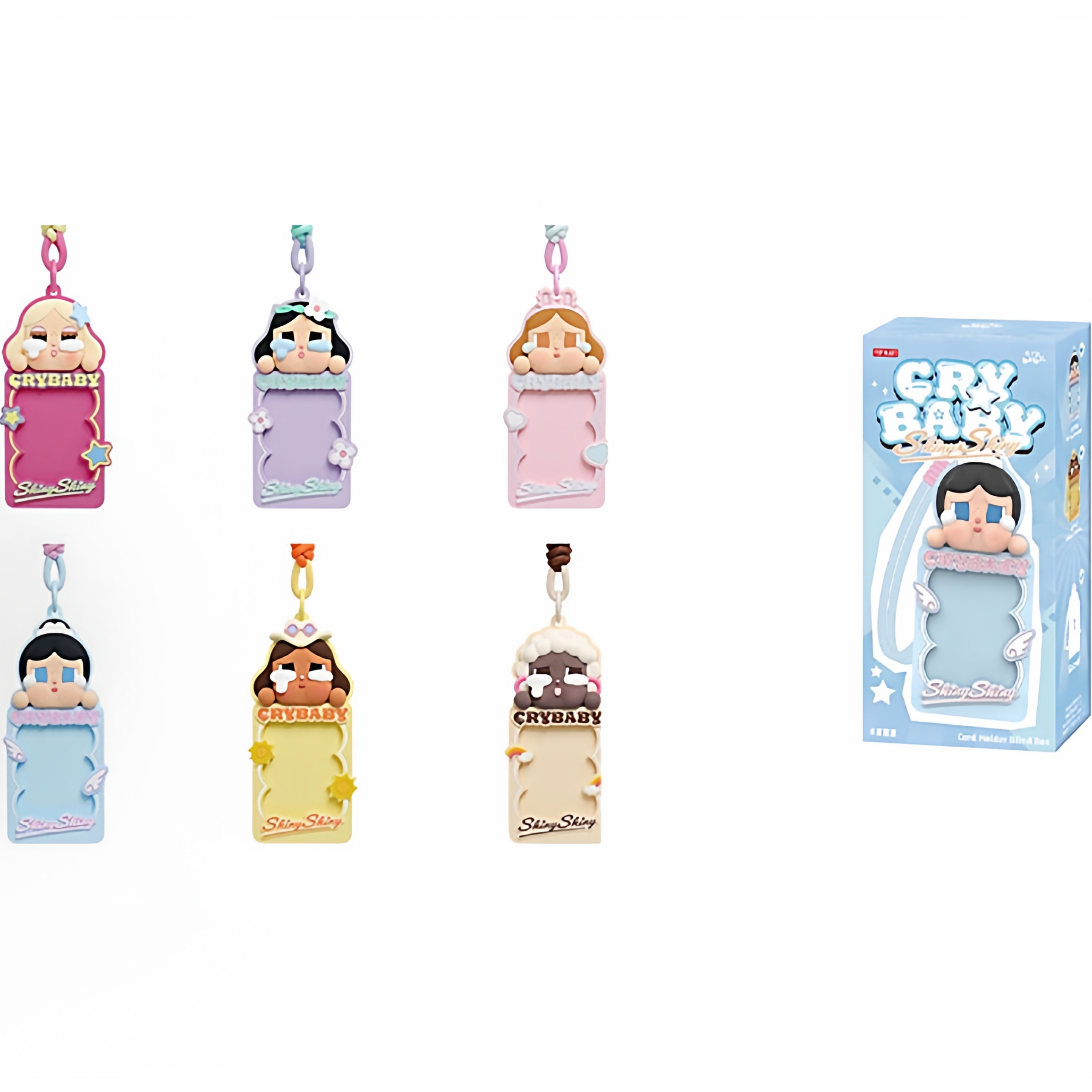 POPMART泡泡玛特CRYBABY SHINY SHINY系列卡套盲盒潮流周边礼物