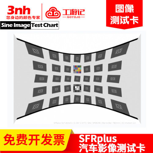 鱼眼畸变影像测试图SFRplu