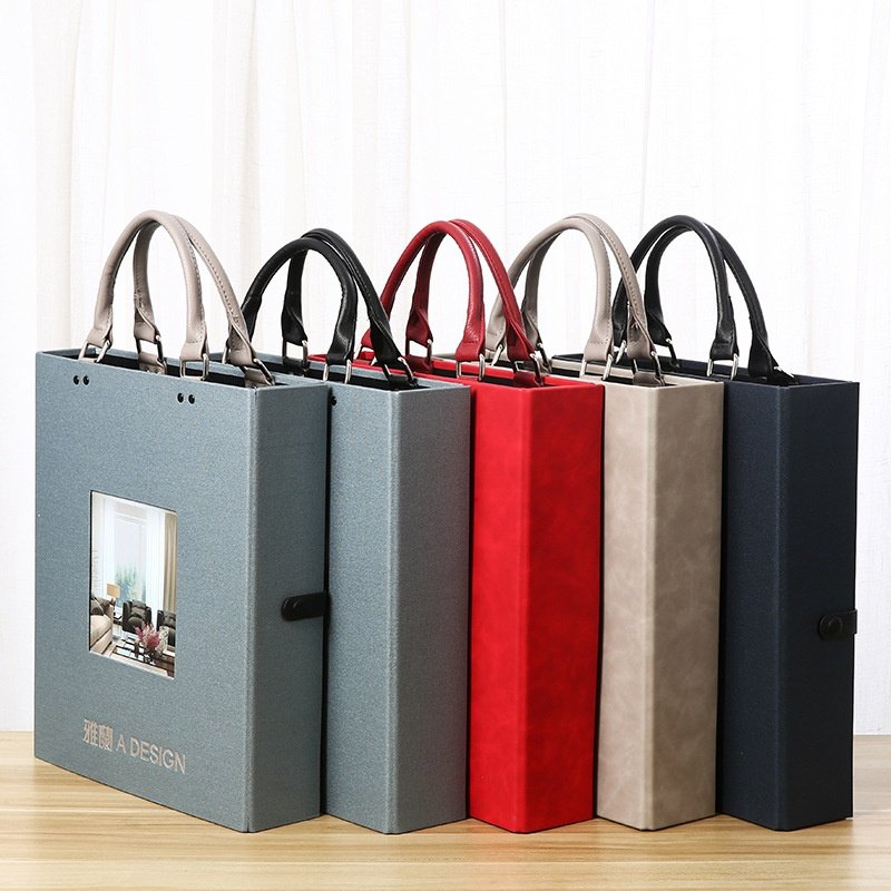 厂家供应窗帘手提样本册烫金 布艺手提样册纺织品样本册印刷四色