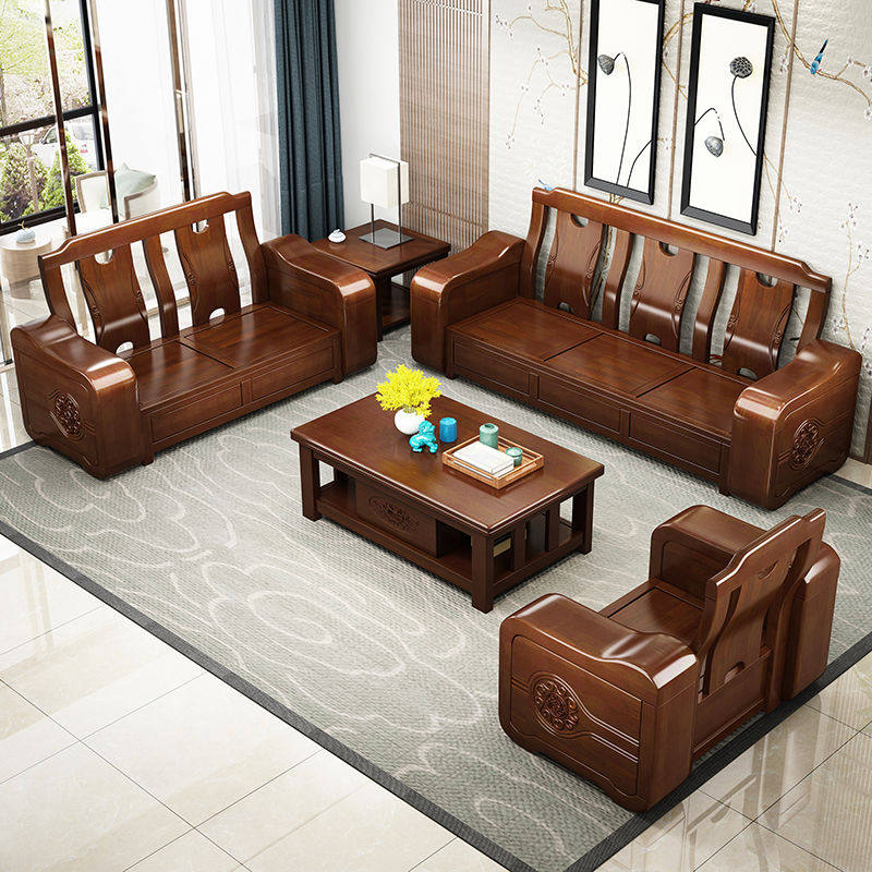 solid wood sofa combination New Chinese style modern a living room furniture Winter Dual use Storage Countryside Small apartment woodiness householdin the Bedclothes , Other  category - from Buy2taobao.com to provide professional Taobao agent buy service