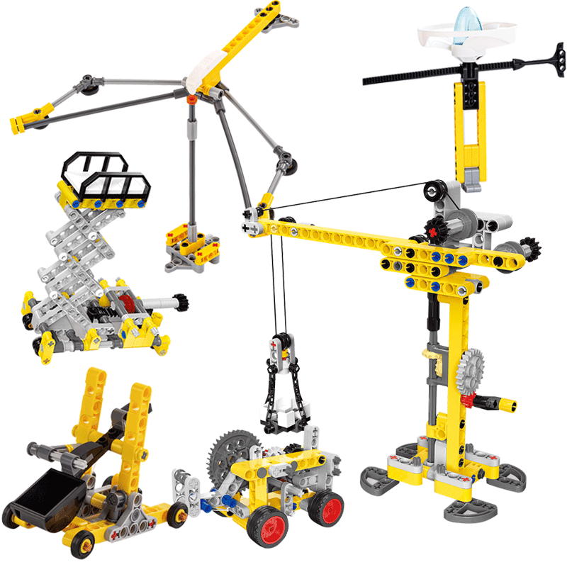 得力益智拼搭积木组装玩具