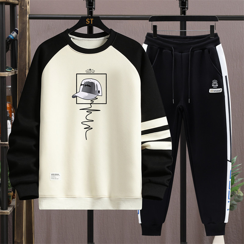 春秋季青少年圆领卫衣套装男孩12-15岁初中学生长袖t恤纯棉打底衫,童装/婴儿装/亲子装,卫衣/绒衫,淘宝优惠券,粉丝福利购,淘宝优惠卷