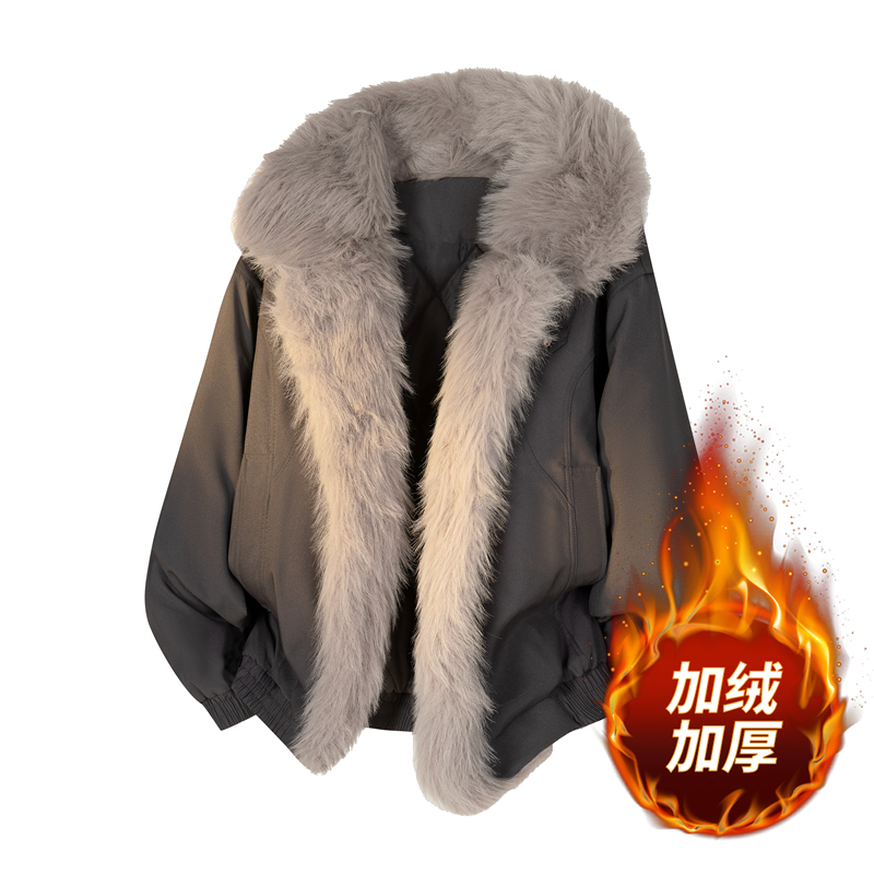 冬季潮流加厚棉衣16大童宽松棉服