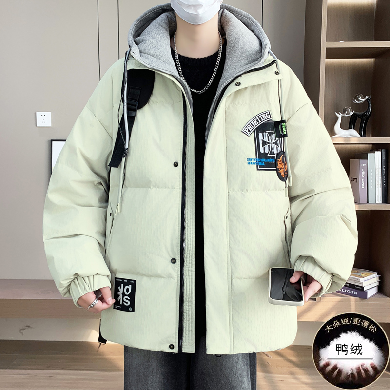 冬季潮流宽松白鸭绒外套羽绒服13