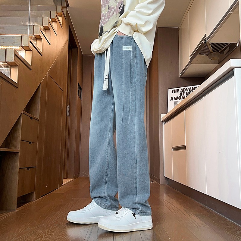 春季潮流牛仔裤男孩15岁初中学生13青少年16帅气大童松紧腰休闲裤,童装/婴儿装/亲子装,儿童牛仔裤,淘宝优惠券,粉丝福利购,淘宝优惠卷