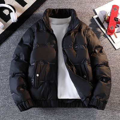 男潮流羽绒棉服宽松加厚棉衣外套