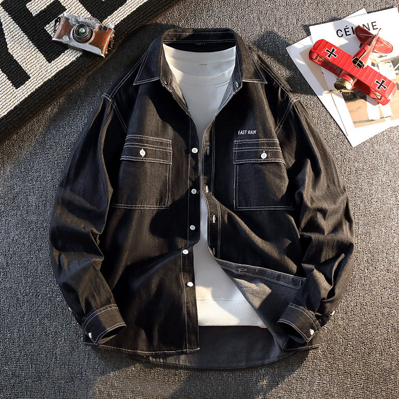 青少年春季潮流宽松牛子衬衣12男孩13中学生14大童16牛仔衬衫外套,童装/婴儿装/亲子装,儿童牛仔衬衫,淘宝优惠券,粉丝福利购,淘宝优惠卷